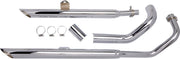 Cobra Drag Pipes Exhaust System Chrome Staggered Full System Steel Each