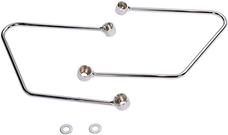 Cobra Saddlebag Protectors and Supports for Honda Saddlebag Support Chrome Silver Steel Kit
