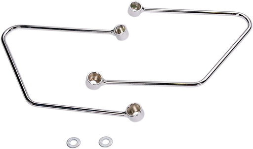 Cobra Saddlebag Protectors and Supports for Honda Saddlebag Support Chrome Silver Steel Kit