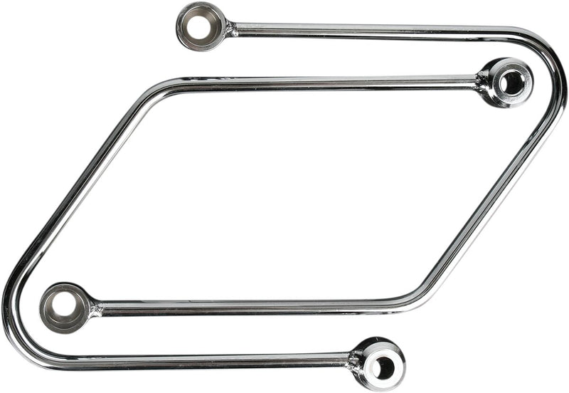 Cobra Saddlebag Protectors and Supports for Honda Saddlebag Support Chrome Silver Steel Kit
