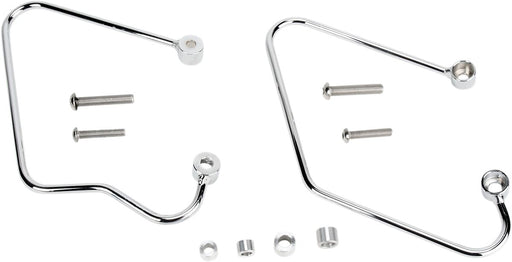 Cobra Saddlebag Protectors and Supports for Honda Saddlebag Support Chrome Silver Steel Kit