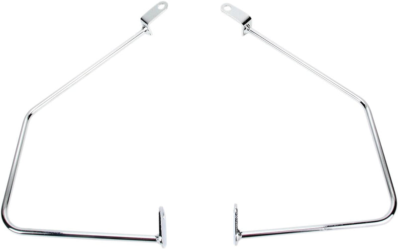 Cobra Saddlebag Protectors and Supports for Suzuki Saddlebag Support Chrome Silver Steel Kit