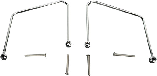 Cobra Saddlebag Protectors and Supports for Suzuki Saddlebag Support Chrome Silver Steel Kit