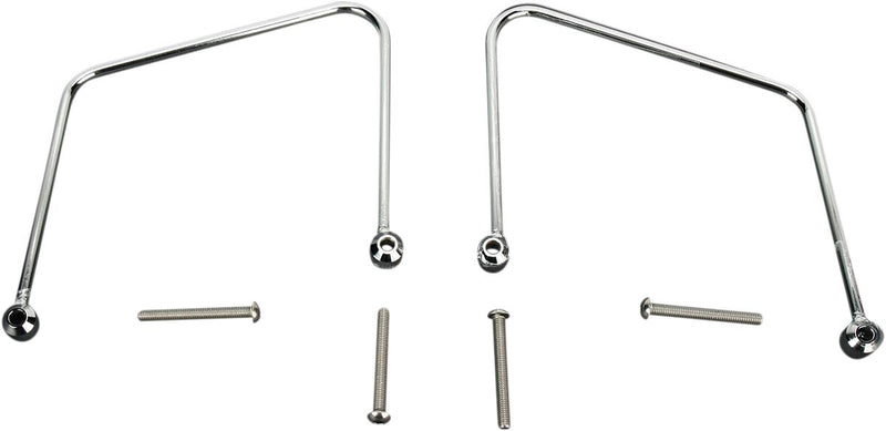 Cobra Saddlebag Protectors and Supports for Suzuki Saddlebag Support Chrome Silver Steel Kit