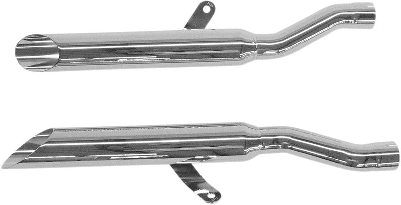 Cobra Complete Slip-On Mufflers Slip-On Line Chrome Round Steel Pair