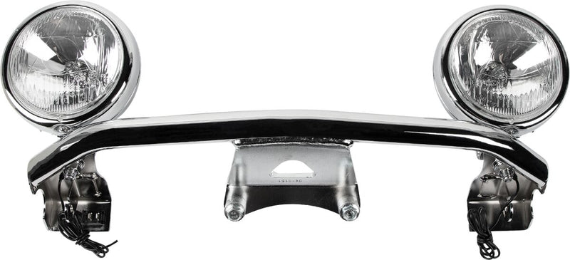 Cobra Lightbar with Spotlight Light Bar Angled Front Bullet Spotlight