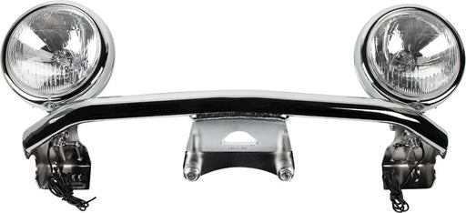 Cobra Lightbar with Spotlight Light Bar Angled Front Bullet Spotlight