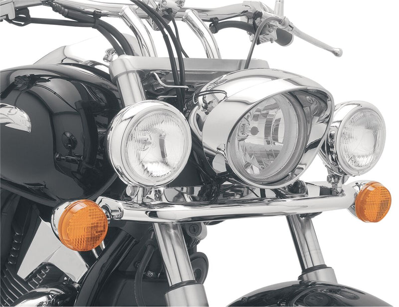 Cobra Lightbar with Spotlight Light Bar Angled Front Bullet Spotlight Each