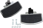 Cobra Classic Floorboard Kit Black Chrome Billet Aluminium Rubber