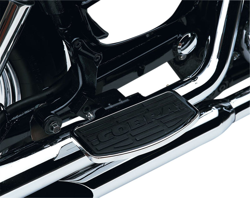 Cobra Classic Floorboard Kit Black Chrome Billet Aluminium Rubber Each
