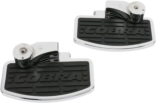 Cobra Classic Floorboard Kit Black Chrome Billet Aluminium Rubber