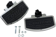 Cobra Classic Floorboard Kit Black Chrome Billet Aluminium Rubber
