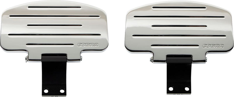 Cobra Classic Floorboard Kit Black Chrome Billet Aluminium Rubber
