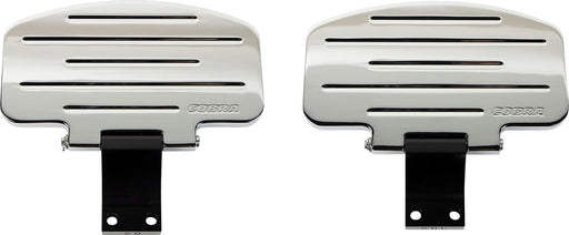 Cobra Classic Floorboard Kit Black Chrome Billet Aluminium Rubber
