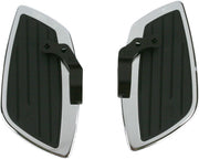 Cobra Swept Floorboard Kit Black Chrome Rubber Steel