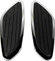 Cobra Swept Floorboard Kit Black Chrome Rubber Steel