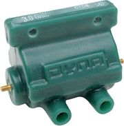 Dynatek-Harley Dual Output HD Coil 3 Ohm for 1970-2003 Harley-Davidson Green External Ignition - DC6-1
