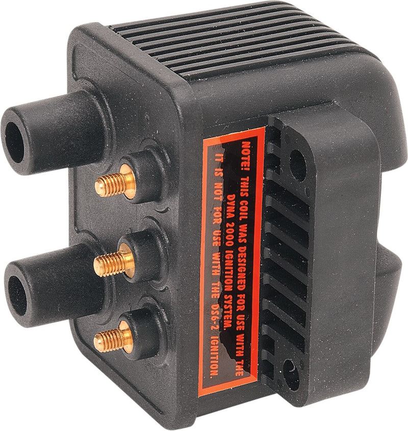 Dynatek-Harley Twin Fire II Miniature Coil for 1970-2000 Harley-Davidson Twin Fire Series Black External Ignition