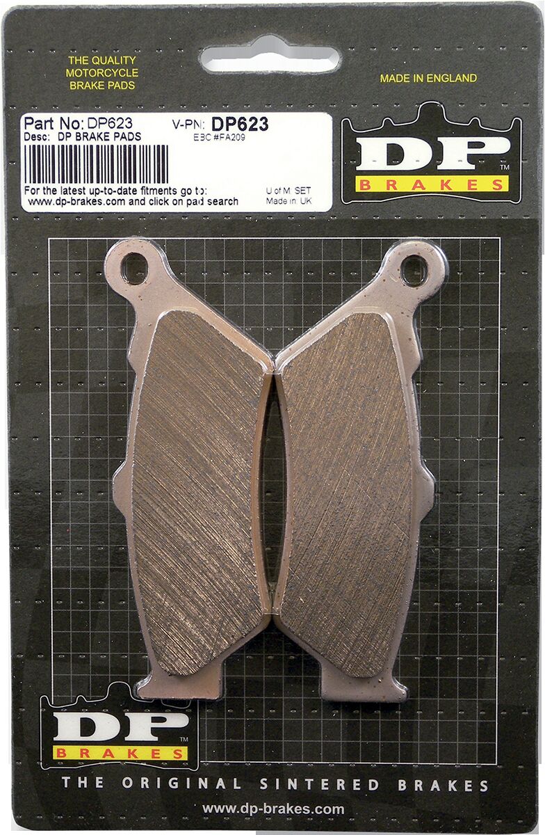 DP Brakes Standard DP Sintered Brake Pads Front Rear Sintered Metal Set - DP623