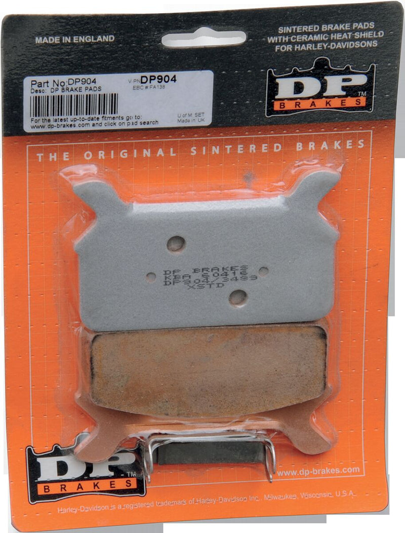 DP Brakes Sintered Metal Harley/Buell Brake Pads Rear Copper Alloy Set of 2