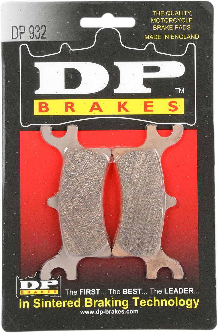 DP Brakes ATV/UTV Sintered Metal Brake Pads for 2002-2011, 2015 POLARIS Rear Copper Alloy Set of 2