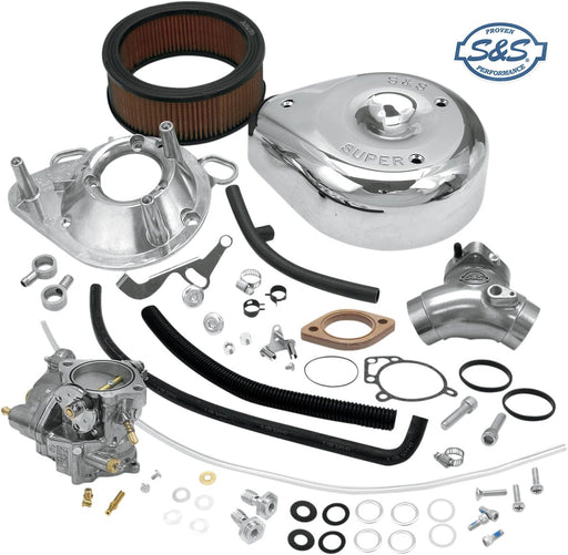 S&S Cycle Super G Carburetor Kit Chrome Natural Silver
