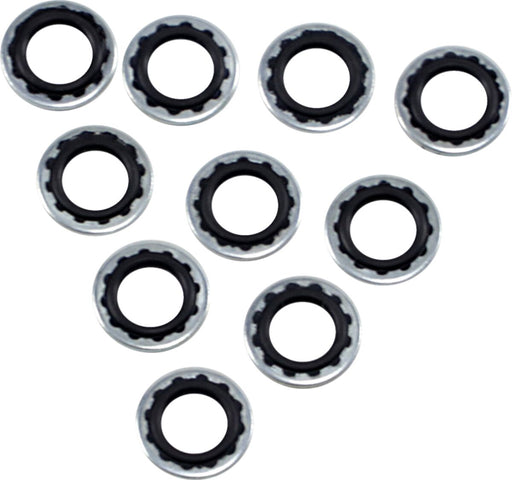 Drag Specialties Banjo Bolt Sealing Washers Silver 10 mm (3/8") Aluminium 10 Pack