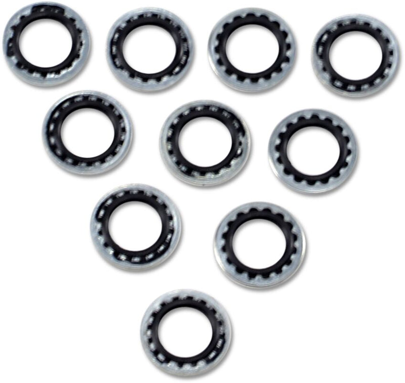 Drag Specialties Banjo Bolt Sealing Washers Silver 11,1 mm (7/16") Aluminium 10 Pack - 348013