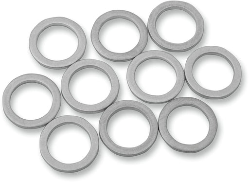 Drag Specialties Aluminium Crush Washers Chrome 3/8'' (10 mm) Brake Line 10 Pack