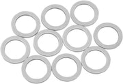 Drag Specialties Aluminium Crush Washers Chrome 11,1 mm (7/16") Brake Line 10 Pack