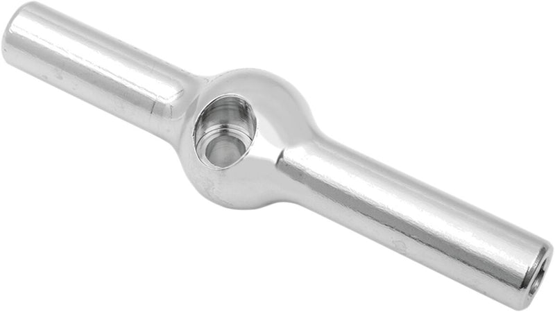 Drag Specialties Chrome Steel Dual Disc Tee Fitting Brake Line
