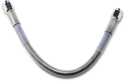 Drag Specialties Universal Brake Line Clear-Coated Silver Front Rear Stainless Steel