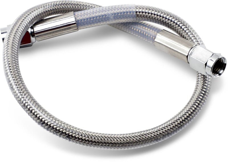 Drag Specialties Universal Brake Line Clear-Coated Silver Front Rear Stainless Steel - 815