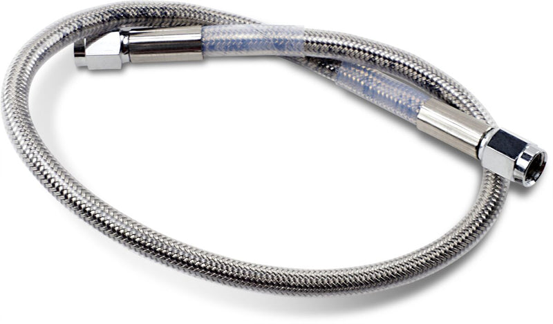 Drag Specialties Universal Brake Line Clear-Coated Silver Front Rear Stainless Steel