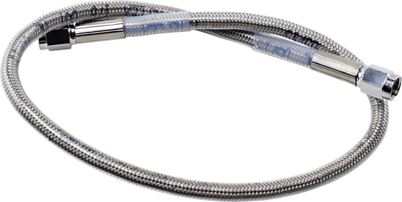 Drag Specialties Universal Brake Line Clear-Coated Silver Front Rear Stainless Steel
