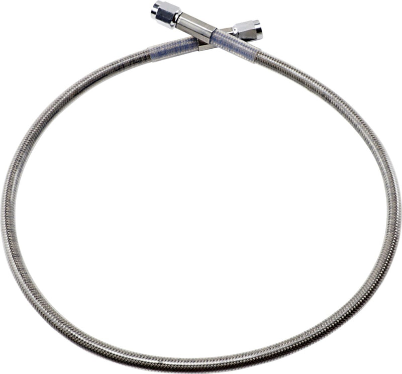 Drag Specialties Universal Brake Line Clear-Coated Silver Front Rear Stainless Steel