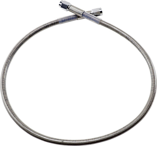 Drag Specialties Universal Brake Line Clear-Coated Silver Front Rear Stainless Steel