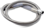 Drag Specialties Universal Brake Line Clear-Coated Silver Front Rear Stainless Steel