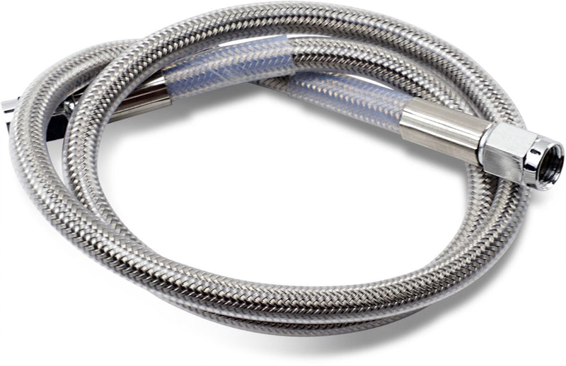 Drag Specialties Universal Brake Line Clear-Coated Silver Front Rear Stainless Steel