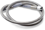 Drag Specialties Universal Brake Line Clear-Coated Silver Front Rear Stainless Steel