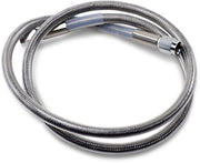Drag Specialties Universal Brake Line Clear-Coated Silver Front Rear Stainless Steel