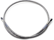 Drag Specialties Universal Brake Line Clear-Coated Silver Front Rear Stainless Steel - 836