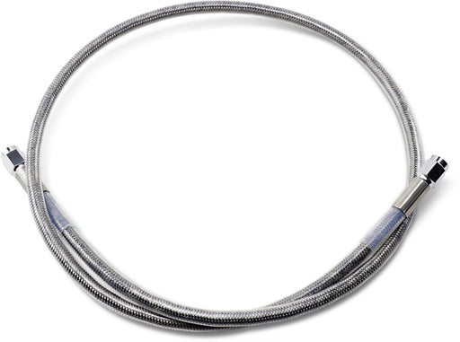 Drag Specialties Universal Brake Line Clear-Coated Silver Front Rear Stainless Steel