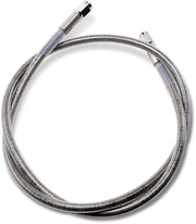 Drag Specialties Universal Brake Line Clear-Coated Silver Front Rear Stainless Steel