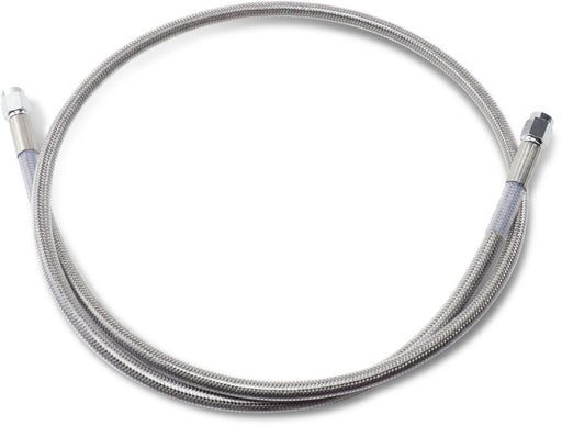 Drag Specialties Universal Brake Line Clear-Coated Silver Front Rear Stainless Steel