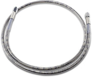 Drag Specialties Universal Brake Line Clear-Coated Silver Front Rear Stainless Steel