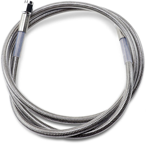 Drag Specialties Universal Brake Line Clear-Coated Silver Front Rear Stainless Steel