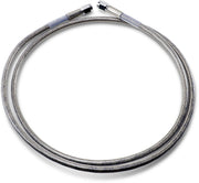 Drag Specialties Universal Brake Line Clear-Coated Silver Front Rear Stainless Steel