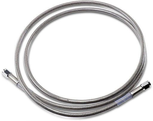 Drag Specialties Universal Brake Line Clear-Coated Silver Front Rear Stainless Steel