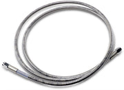 Drag Specialties Universal Brake Line Clear-Coated Silver Front Rear Stainless Steel - 862